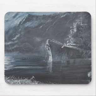 Mousepad A rainha solitária do Tirpitz norte Norway1944