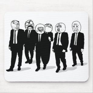 Mousepad A raiva Meme cómico enfrenta o passeio. Mim Gusta