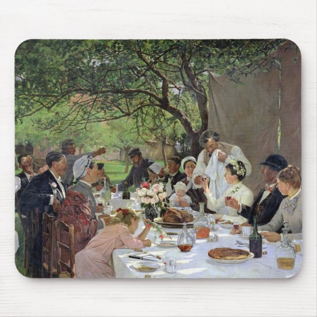 Mousepad A refeição do casamento em Yport, 1886 (Frente)