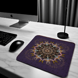 Mousepad A refração de púrpura de linha empilhada