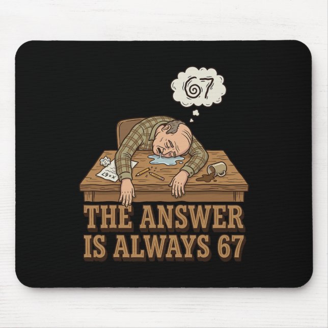 Mousepad A Resposta É Sempre 67 Professor de Matemática Mem (Frente)