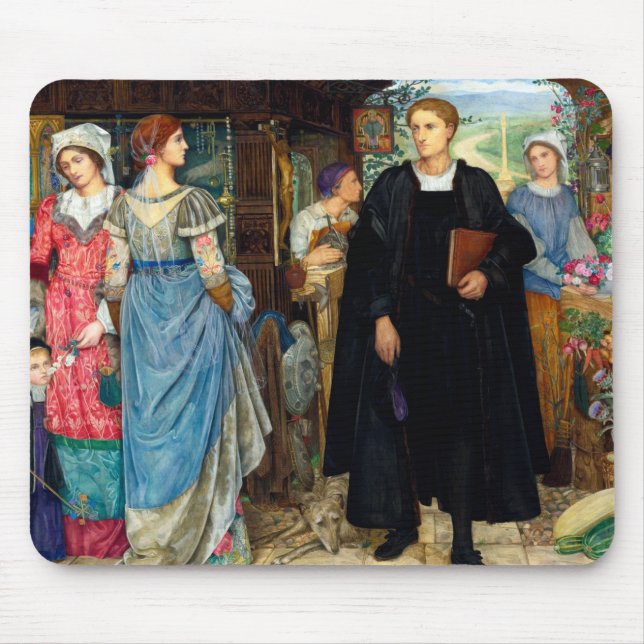 Mousepad A Reunião De Chance De 1907 Por Kate Elizabeth Bun (Frente)