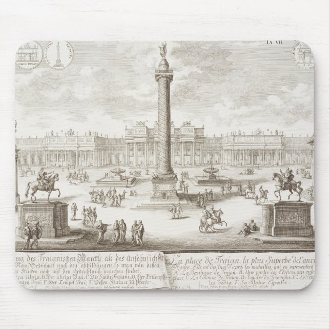Mousepad A Roma quadrada de Trajan, 'dos historis do einer (Frente)