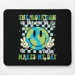 Mousepad A Rotação Da Terra Faz Meu Dia Começar