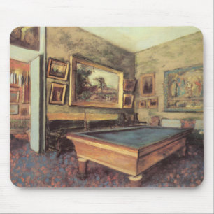Mousepad A Sala de Bilhar em Menil Hubert por Edgar Degas