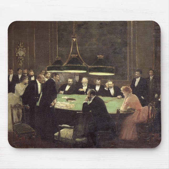 Mousepad A sala do jogo no casino, 1889 (Frente)