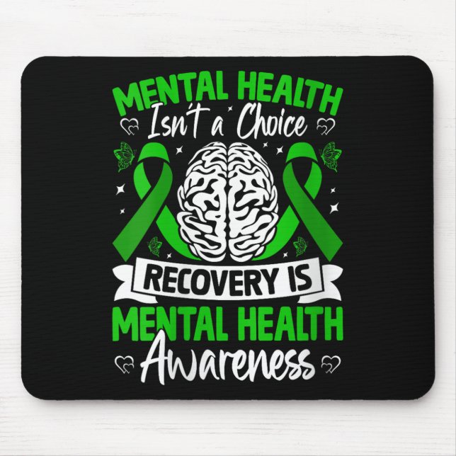 Mousepad A Saúde Mental das Mulheres Não é Uma Escolha Recu (Frente)