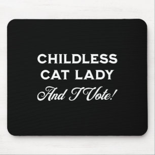 Mousepad A Senhora De Gato Sem Crianças Harris E Eu Voto! G
