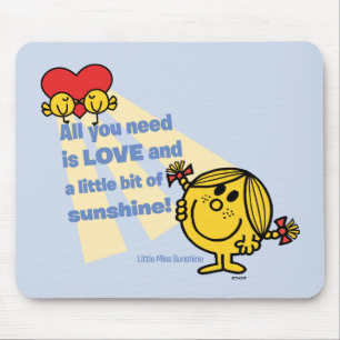 Mousepad A senhorita pequena Luz do sol todo que você
