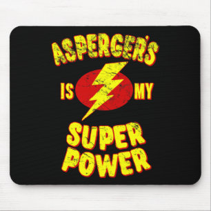 Mousepad A síndrome de Asperger é meu superpoder