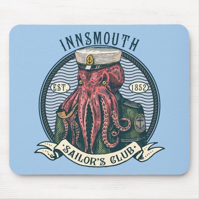 Mousepad A sombra sobre o nsmouth Lovecraft Cthulhu Sailor (Frente)