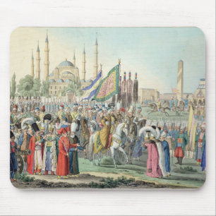 Mousepad A sultão turca que revê seus Janissaries (engr