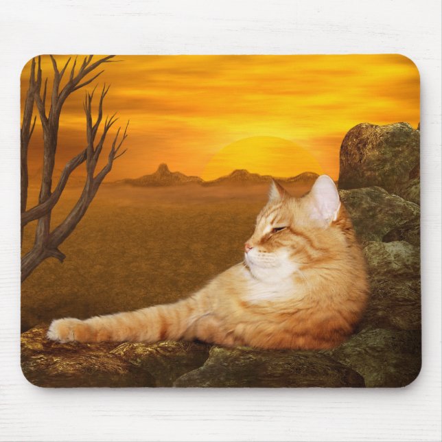 Mousepad A tábua laranja passa ao sol (Frente)