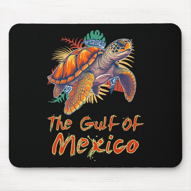 Mousepad A Tartaruga Do Mar Do Golfo Do México (Frente)