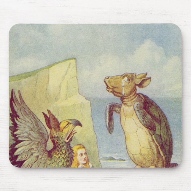 Mousepad A tartaruga trocista e o Gryphon (Frente)