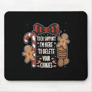 Mousepad A Tecnologia De Natal Dá Suporte Aqui Para Excluir