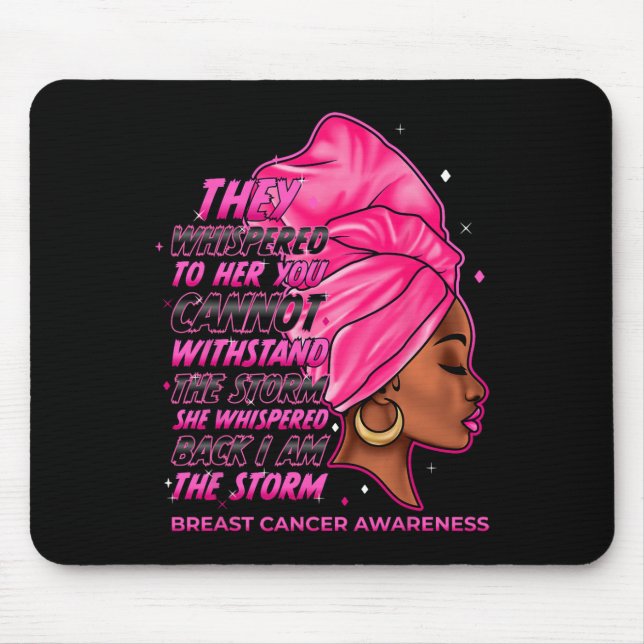 Mousepad A Tempestade Mulheres Negras Sobrevivendo ao Cânce (Frente)