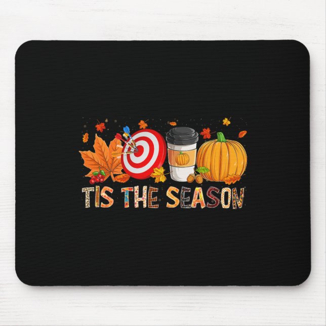 Mousepad A temporada Leopard Pumpkin Darts Halloween Fall L (Frente)