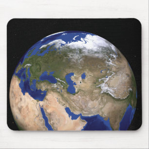 Mousepad A terra de mármore azul da próxima geração
