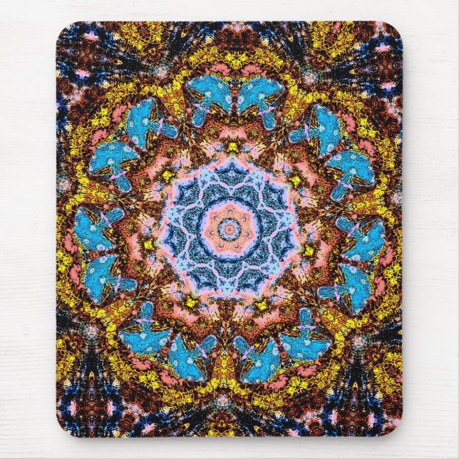 Mousepad a tintura do laço cresce rapidamente 4 (Frente)