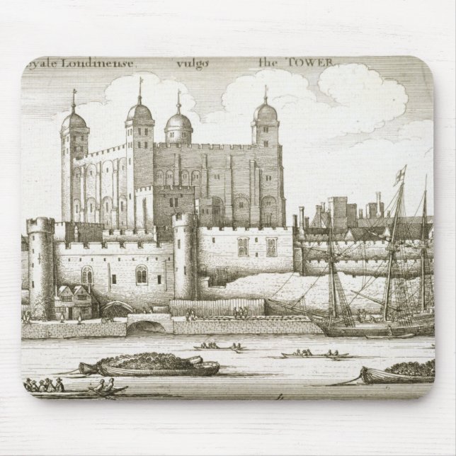 Mousepad A torre de Londres, 1647 (gravura) (Frente)