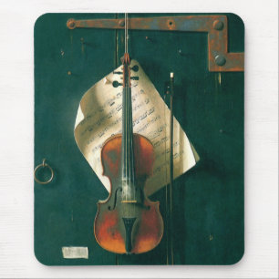 Mousepad A velha Violina Still Life por William Michael Har