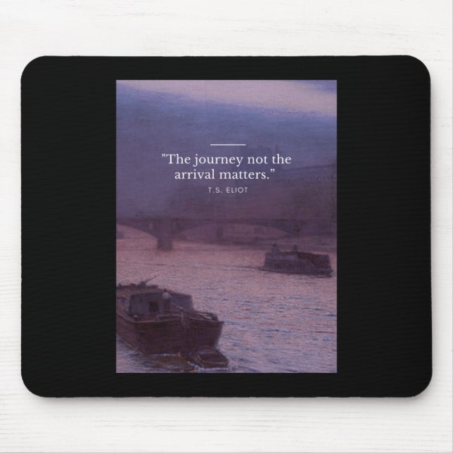 Mousepad A Viagem Não A Poster De Chegada De Cotação S (Frente)