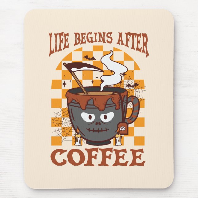 Mousepad A Vida Começa Após O Café (Frente)