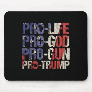 Mousepad A Vida Deus Arma Trump Usa Reelege Donald Trump 20