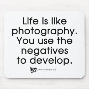 Mousepad A vida é como a fotografia