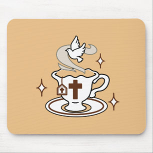 Mousepad A vida é doce com Jesus - Taça Cristã Faith Tea