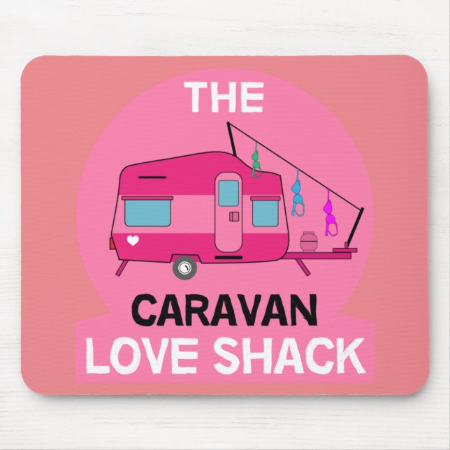 Mousepad A Vida É Doce Na Caravana Engraçada Oferece Viagem (Frente)