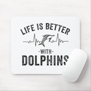 Mousepad A vida é melhor com a linha do batimento cardíaco
