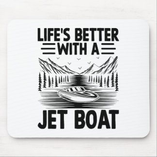 Mousepad A Vida é Melhor Com Um Jet Boat Jetboat Embarcação