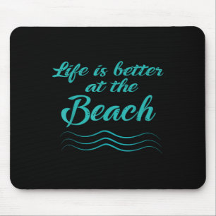 Mousepad A Vida É Melhor Na Mulher Dos Surfistas De Praia
