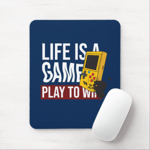MOUSEPAD A VIDA É UM JOGO PARA GANHAR