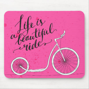 Mousepad A vida é um rosa bonito do passeio