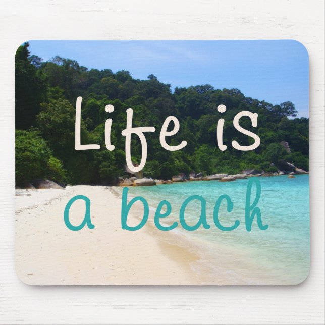 Mousepad A vida é uma praia (Frente)