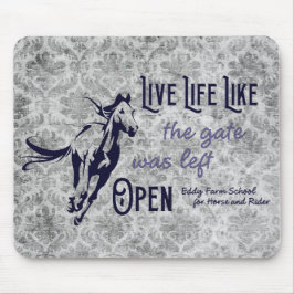 Mousepad A vida viva como a porta foi deixada aberta