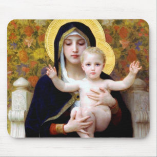 Mousepad A Virgem da Lily, Bouguereau