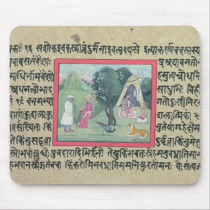Mousepad A visita de um chefe de Rajput a um eremita de um