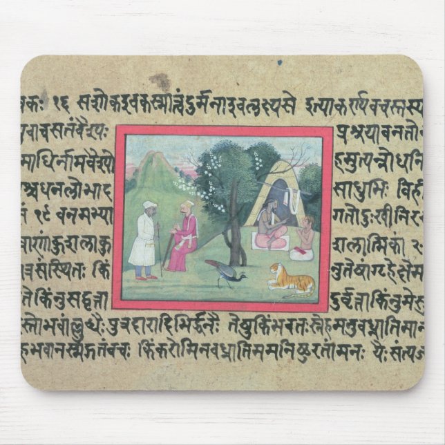 Mousepad A visita de um chefe de Rajput a um eremita de um (Frente)