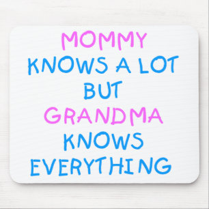 Mousepad A vovó sabe tudo   Presente Dia de as mães