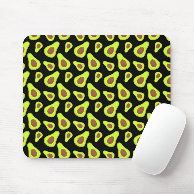 Mousepad Abacates Verdes Amante de Legumes Comida Saudável  (Com mouse)