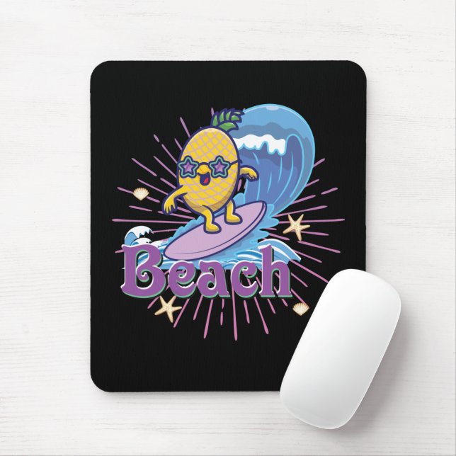 Mousepad abacaxi engraçado (Com mouse)