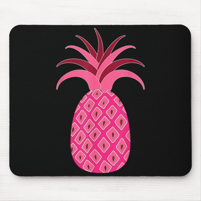 Mousepad Abacaxi Rosa Feminino (Frente)