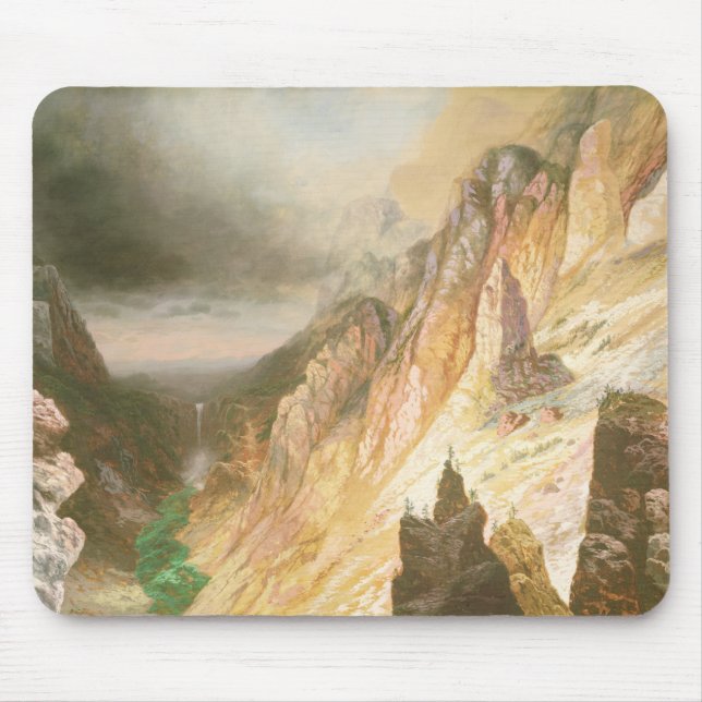 Mousepad Abaixe as quedas, Grand Canyon do Yellowstone (Frente)