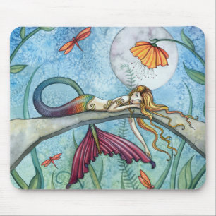 Mousepad Abaixo pela Pond Mermaid Art