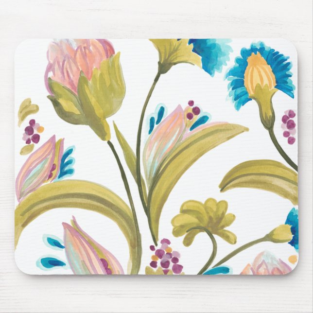 Mousepad Abbey Floral Azulejos - Flores de Mola (Frente)