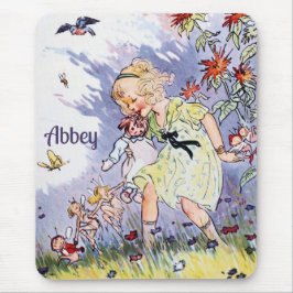 Mousepad ABBEY ~ Vintage art ~ Johnny Gruelle ~ Fairies